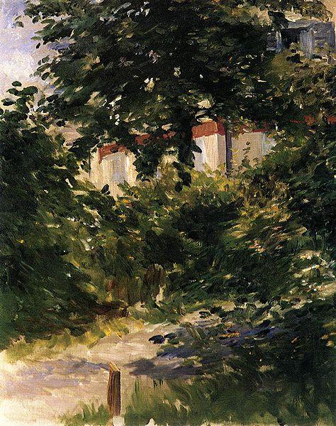 Edouard Manet Gartenweg in Rueil china oil painting image
